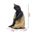 thumbnail image 3 of Estatua de Buda en pose de Namaste, 14 cm, de resina, 3 of 3