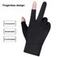 thumbnail image 3 of Guantes de ciclismo antideslizantes, transpirables, pantalla táctil, finos, de seda helada, medio guantes sin dedos, 3 of 5