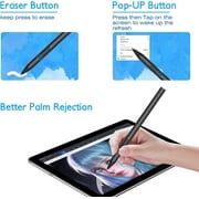 MATEPROX Microsoft Stylus Pen, Surface Pen for Microsoft Surface Pro x/8/7/6/5/4/3/Surface 3/Go 3/2/Go/Book/Laptop 1/2/Studio, Magnetic Adsorption, Palm Rejection Stylus Pen-Black