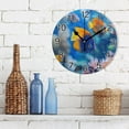 thumbnail image 3 of Ryvnso Tropical Fish Ocean Wall Clock Non Ticking Silent Kitchen Clock Battery Operated Clocks 10 inch, 3 of 7