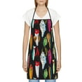 thumbnail image 3 of Easygdp Colorful Fishing Lures Apron Waterdrop Resistant with 2 Pockets,Oil Resistant Cooking Kitchen Chef Apron for Women Men, 3 of 7