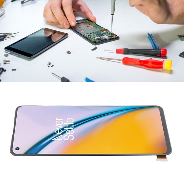 Pantalla Tft de Teléfono, LCD Visualización de la Pantalla Digitizer Reemplazo de Alto Brillo de Alto Brillo 6.43 Pulgadas para Nord 2 5G