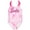 Pink, variant on Barbie UV Protection Bathing Polyester, One-Piece Swimsuit (Girl's)