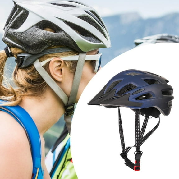 BAOSITY Mountain Bike Helmet Sport Helmet Shockproof Ventilation Adjustable Fit Cycling Helmet Helmet for Riding Roller Skate Black Blue