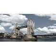 thumbnail image 2 of Barry, Mancini 24x14 Gold Ornate Wood Framed with Double Matting Museum Art Print Titled - Tower Bridge, London, 2 of 4