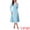 Light Blue, variant on Women's Long Sleeve Formal Crewneck A-Line Maxi Dress 2XL Burgundy