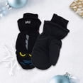 thumbnail image 3 of 3 pares para niños Mittens Invierno impermeable a prueba de agua Niños Cálidos Easy ACCESORIOS A COMPLETORES DIGUROS COMFIORES Impreso para el clima frío Negro S Inevent HA059221-10B, 3 of 6