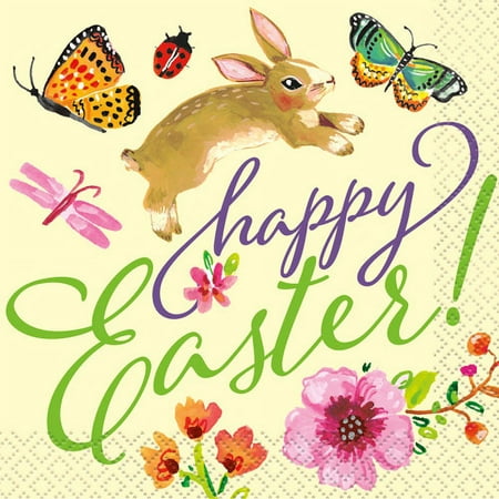 Easter 'Floral Bunny' Small Napkins (16ct)