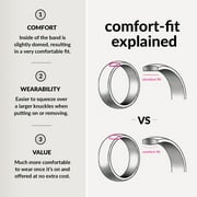Tungsten Chunky Gray Rings Gamer Handmade Womens Jewelry Galentines Tungsten Wedding Band