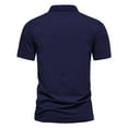 thumbnail image 3 of Sngxgn Men's Short Sleeve Fit Polo Shirt(Navy,XL), 3 of 6