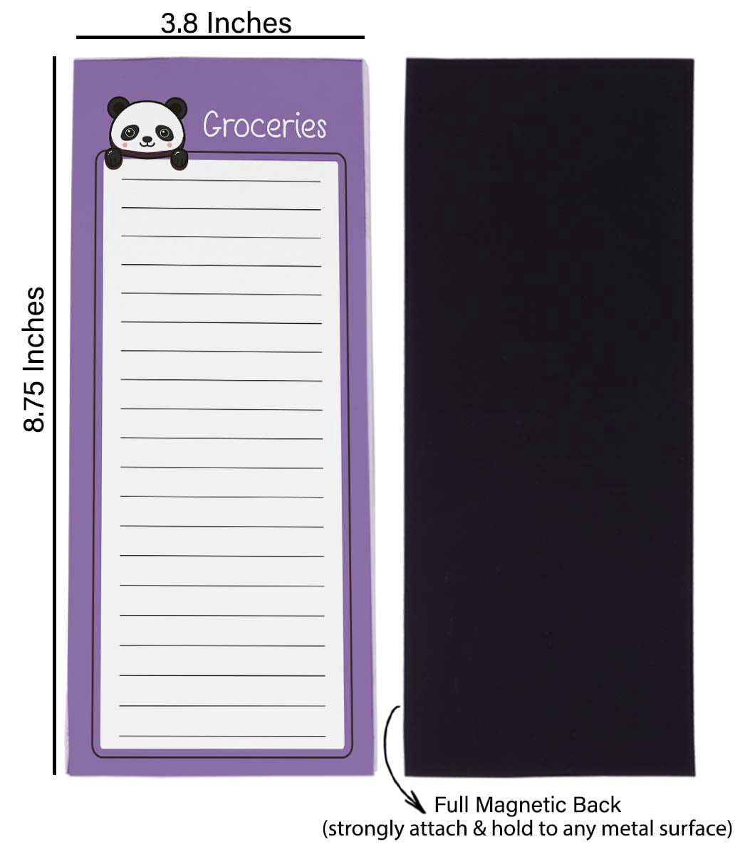 Inkdotpot Pack of 3 Magnetic Fridge To-Do List Notepads- Magnetic Memo Pads For Refrigerator-(50 Sheets Each)-0M