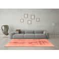 thumbnail image 3 of Ahgly Company Indoor Square Abstract Orange Modern Area Rugs, 3' Square, 3 of 4