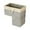 Grey, variant on The Staircase Steps With Handles Can Be Folded And Stored Making It An Organizer For Bedroom And Bathroom Storage Hamper with Cloths Hamper Laundry Sorter Big Babies Laundry Laundry Squares Rolling
