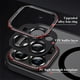 thumbnail image 5 of Luxury Matte Bumper Magnetic Clear Case For iPhone 15 14 13 12 Pro Max Plus Magsafe Wireless Charge Full Lens Protection Cover, 5 of 5