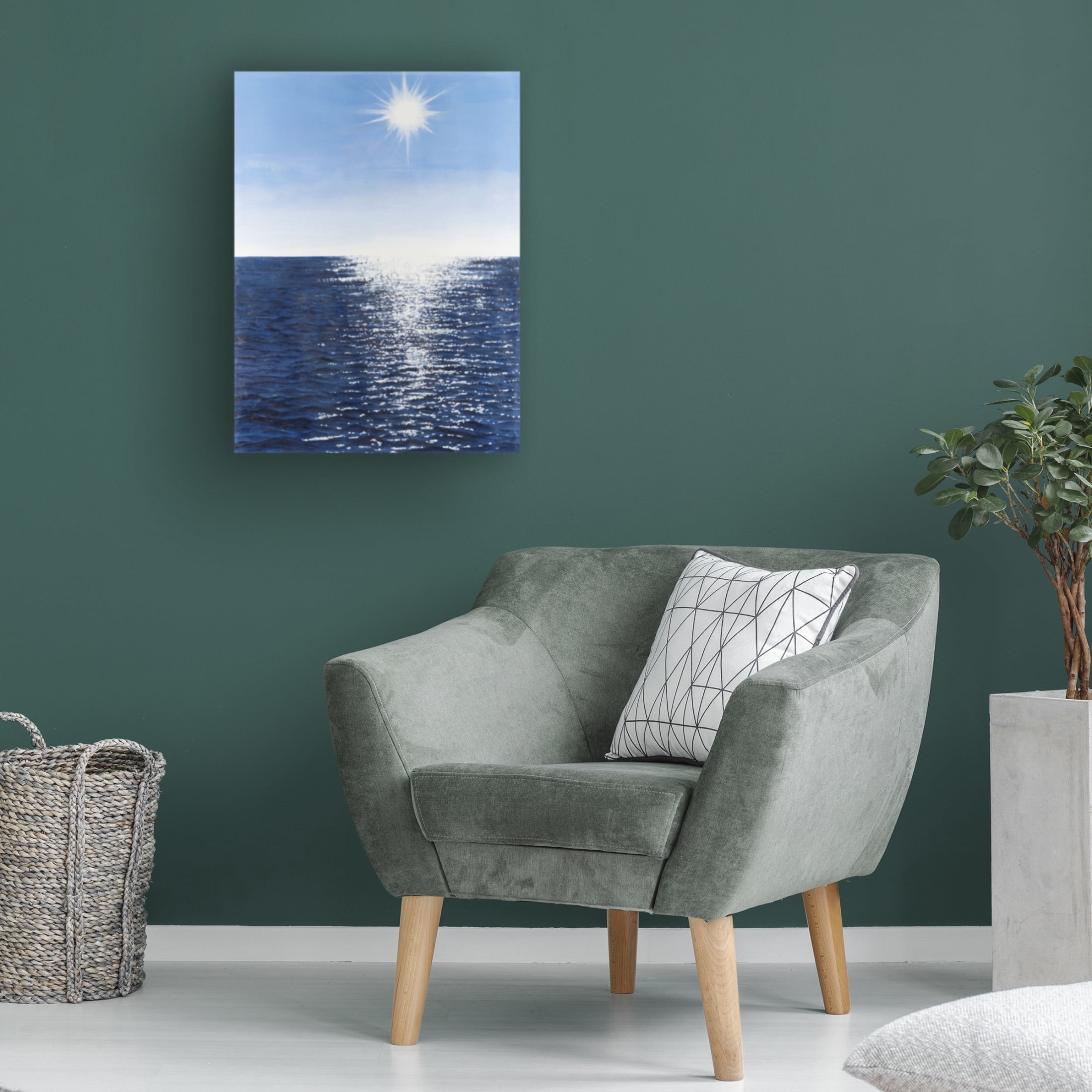 Canvas Wall Art - Michael Willett 'Solar Glitter II' Wall Art for Living Room, Bedroom, or Office Décor by Trademark Fine Art - 35 x 47 Inches