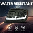 thumbnail image 6 of Spec-D Tuning Smoke Headlights with Fiber Optic LED Strips Compatible with 1999-2004 Jeep Grand Cherokee, Left + Right Pair Headlamp Assembly, 6 of 6