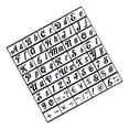 thumbnail image 1 of Kearding Plantillas para números de letras, dibujo del alfabeto, manualidades, pisos de , decoración de moldes, libro de recortes colorear, pinturas, 1 of 6