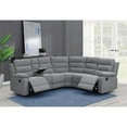 thumbnail image 7 of David 3-piece Upholstered Motion Sectional with Pillow Arms Smoke, 7 of 7