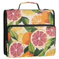 thumbnail image 5 of FORMRS Zipper Binder with Shoulder Strap 2-inch Ring 500 Sheet Capacity File Bag, Citrus Leaves, 5 of 5