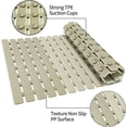 thumbnail image 4 of Shower Mat Non Slip Bathtub Mat, Anti Slip Bath Mat for Tub, Shower Floor Mat Non Slip with Drain Hole and Large Suction Cups , 27.5 * 15.7 Inch (GRADIENT BEIGE), 4 of 5