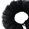 thumbnail image 3 of Women Tulle Ruffle Collar Halloween Costume Accessory Shawl Lapel Detachable Black, 3 of 6