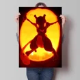 thumbnail image 3 of Póster vintage de Halloween, pinturas decorativas, figuras de anime, Pikachu, Charizard, Bulbasaur, Squirtle, Pokémon, arte mural de pared, juguete de regalo, 3 of 5