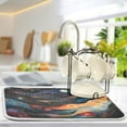 thumbnail image 5 of Kitchen Drying Mat 16x18In Drying Dish Mat Dish Drying Mats Kitchen Countertop Multi-Function Drain Drying Mat Kitchen Table Colorful Galaxy, 5 of 8