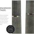 thumbnail image 3 of Marlow Wood Mill Set - Balanced Salt and Pepper Grinders - Refillable Spice Tools - Adjustable Salt and Peppercorn Grinder Settings - Dark Grey, 3 of 6