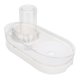 thumbnail image 5 of Juego de cuencos de agua y comida para mascotas, cuenco de comida para gatos inclinado elevado con botella de agua automática para perros y gatos, color blanco, 5 of 13