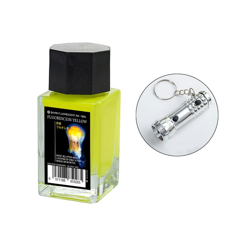 Invisible Ink with UV Light for Dip Pen Glass Dip 18ml Colored