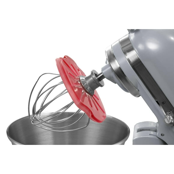 Whisk Wiper Pro Accesorio para batidora eléctrica de pie; bate sin regueros, el mejor accesorio para batidora eléctrica, compatible con la mayoría de batidoras KitchenAid , Rojo, For Tilt-Head Mixers