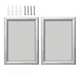 thumbnail image 1 of Marco Tamaño A4 Con Vidrio, Foto/diploma/póster 34 x 32 cm 2 pzs, Plata, 1 of 5