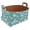 Multicolor 5, variant on Daisies Vintage Green Storage Basket Collapsible Storage Bin, PU Foldable Basket Convenient Box Storage Organizer with Handles for Shelves Office Bedroom Closet Nursery Toys Laundry