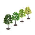 thumbnail image 6 of 4Pieces 9cm Miniature Green Garden Plants Super Realistic Model Trees Part, 6 of 6