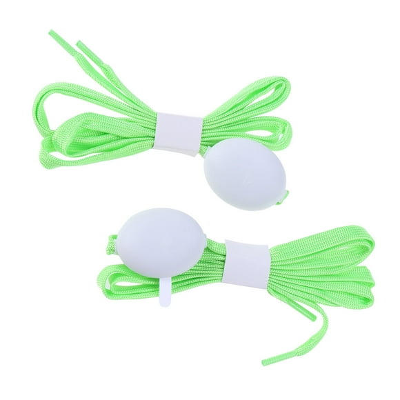 1 par de cordones LED con luces intermitentes para Navidad, fiestas, ciclismo, baile, senderismo, hip-hop, correr, decoraciones (verde)