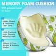 thumbnail image 5 of Premium Frog Pattern Memory Foam Seat Cushion Ergonomic Chair Pad for Office Chair, Car, Airplane & Bleachers Sciatica, Tailbone Hip & Back Pain Relief - Chair Cushion for Long Office Workers., 5 of 5