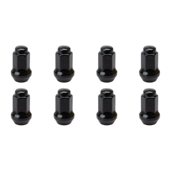 (8 Pack) Tusk Tapered Lug Nut 10mm x 1.25mm Thread Pitch w/14mm Head Black For Yamaha KODIAK 450 4x4 Auto 2003-2006,2018-2024