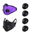 thumbnail image 4 of 24 piezas Válvula de respiración de la máscara Válvula de respiración reemplazable Máscara profesional Accesorios de suministros para hombres Mujeres (Negro), 4 of 7