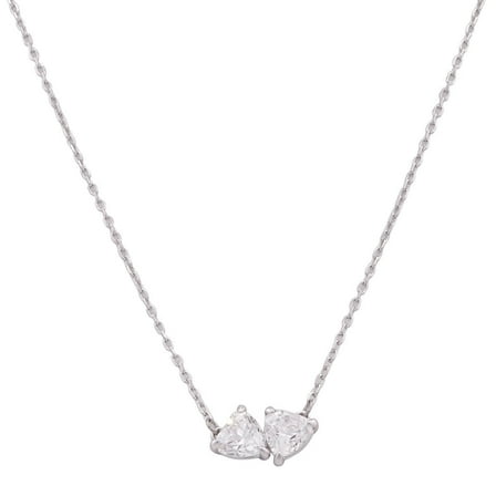 Swarovski Attract Soul Rhodium Plated Heart Necklace