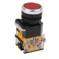 thumbnail image 3 of DC / 660V 10A Botón de Señal Rojo Interruptor de Momentánea Resistente Cola Botón pulsador momentáneo, 3 of 8