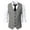 Gray, variant on IROINNID Men's Suit Vest Blouse Business Formal Dress Waistcoat Vest with 2 Pockets Single Breasted Slim for Suit or Tuxedo