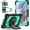 Black+Mint Green, variant on REQO Case Compatible with Samsung Galaxy Tab A7 Lite 2021 8.7'' SM-T220/T225/T227, Heavy Duty Protection Case Shockproof Cover with Rotatable Stand & Shoulder Strap