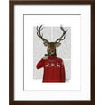 thumbnail image 2 of Deer in Ski Sweater, Animals Framed Art Print Wall Art by Fab Funky Sold by Art.Com, 2 of 6