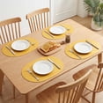 thumbnail image 3 of Unique Bargains 4pcs Faux Leather Placemats Yellow 17.5"x12.8", 3 of 6