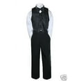 thumbnail image 5 of New Toddler & Boy Wedding Formal Paisley Tail Tuxedo Suit Black new born to 20, 5 of 6