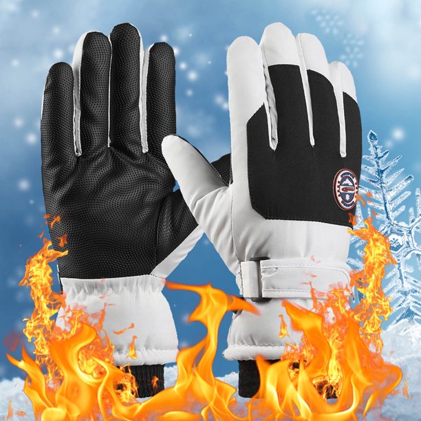 Rebajas de Temporada, Guantes de esquí de invierno para hombre y mujer, para ciclismo, para exteriores, resistentes al viento y de forro polar, gruesos, cálidos, impermeables, antideslizantes