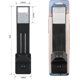 thumbnail image 4 of Leselampe Buch Klemme Dimmbar, USB-wiederaufladbare Buchleuchte Kinder, 360 Flexibel Augenschutz,4 Helligkeitsstufen Dimmbar Klemmleuchte Usb Aufladba, 4 of 5
