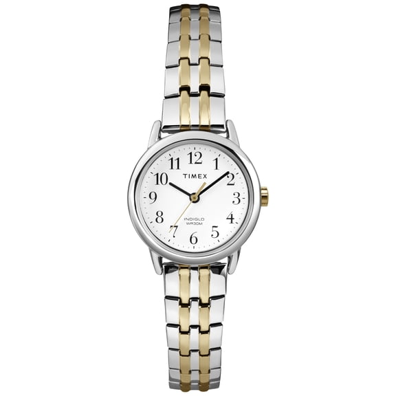 Women's Easy Reader Dress Watch, Two-Tone Stainless Steel Expansion Band