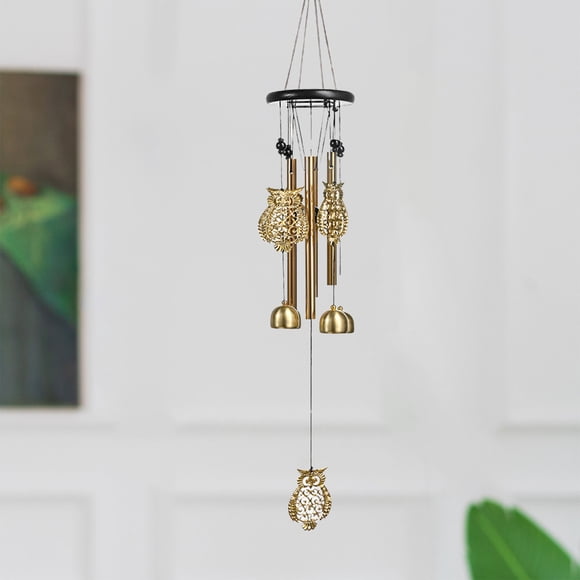 EGNMCR Home Decor, Room Decor, Wall Decor Metal Wind Chime Golden Flying Birds Butterflies Owl Vintage Wind Chime Hanging Ornaments Metal Home Decorations Bedroom Hangings Metal wind chimes