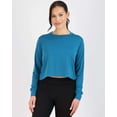 thumbnail image 4 of Real Essentials 5 Pack: Women's Dry Fit Crop Top - Long Sleeve Crew Neck Stretch Athletic Tee (Available in Plus Size), 4 of 7